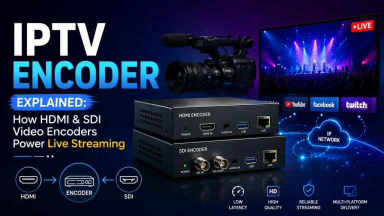 IPTV Encoder Explained: How HDMI & SDI Video Encoders Power Live Streaming