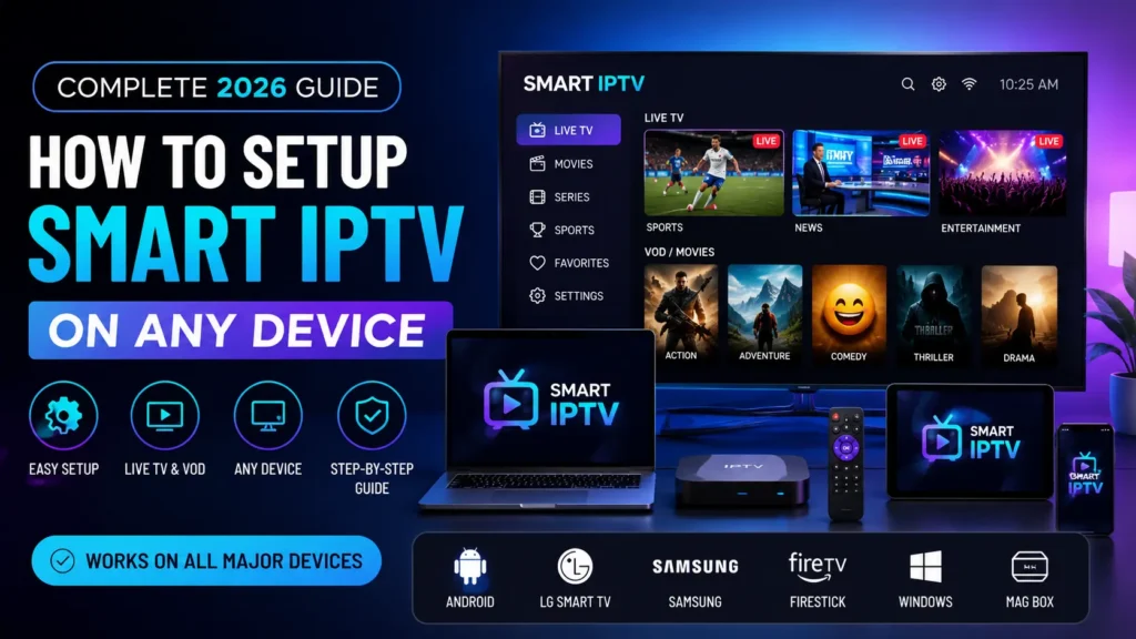 How to Setup Smart IPTV on Any Device (Complete 2026 Guide)